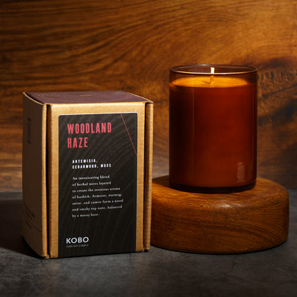 Alternate Image of Woodland Haze Woodblock 15 oz Candle