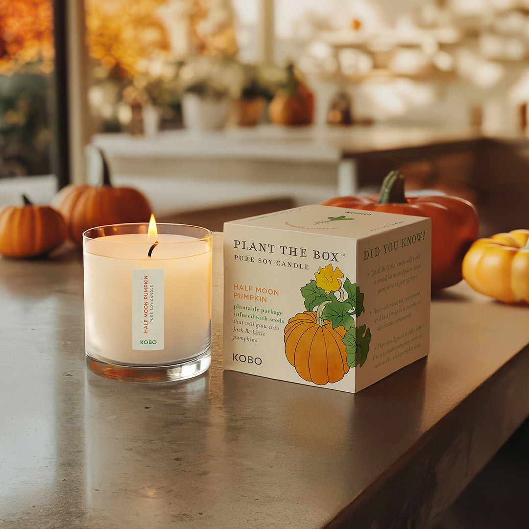 Alternate Image of Half Moon Pumpkin Candle