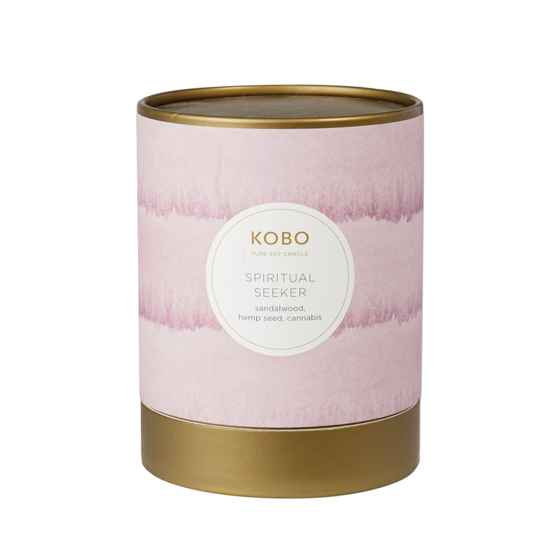 Spiritual Seeker Watercolor Candle