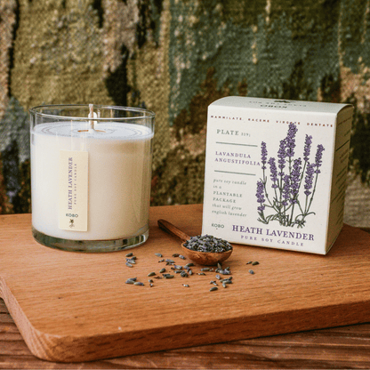 Alternate Image of Heath Lavender Plant The Box 9 oz Candle